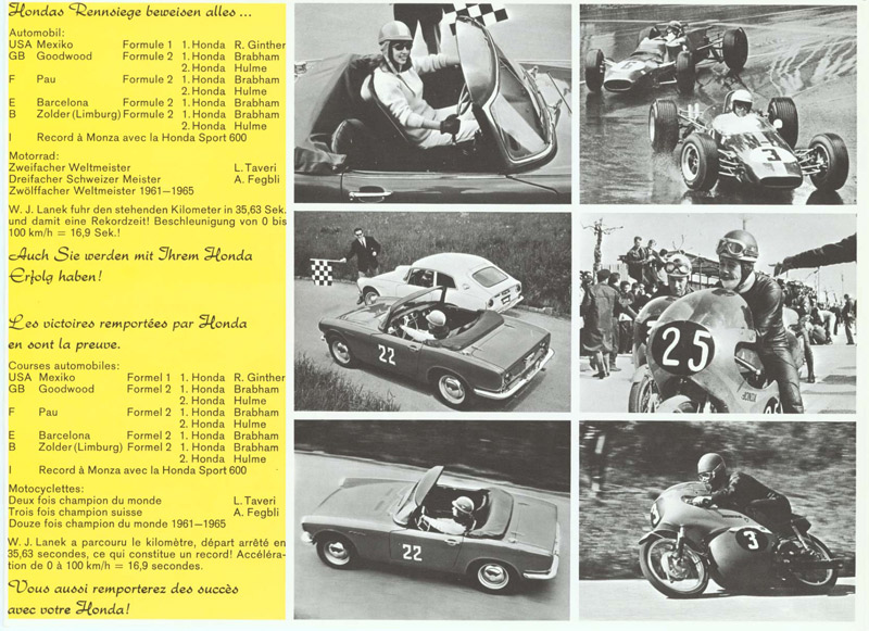 Honda S600 Brochure Page 3
