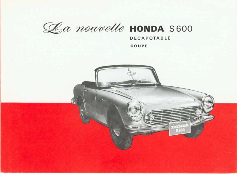 Honda S600 Brochure Page 1