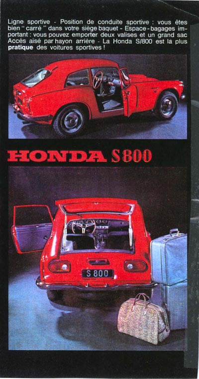Honda S800 Brochure Page 4