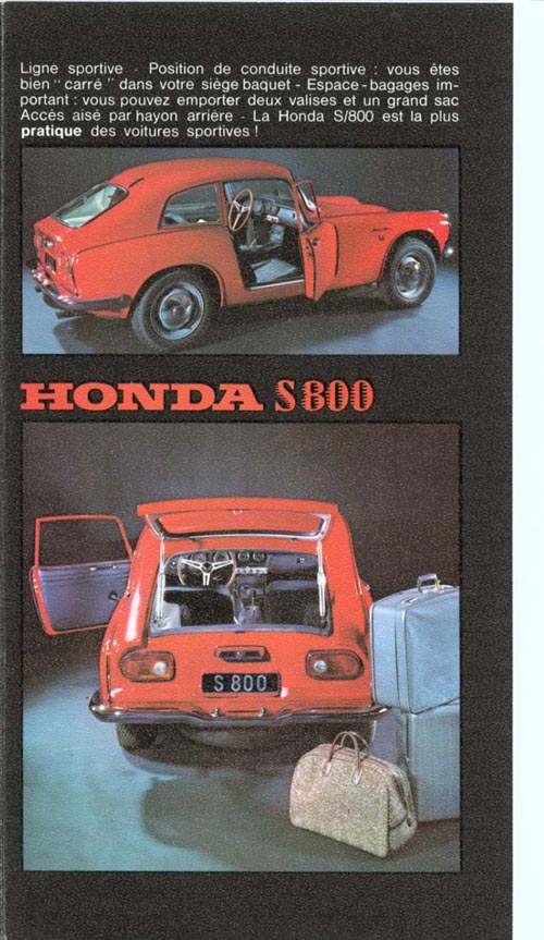 Honda S800 Brochure Page 4